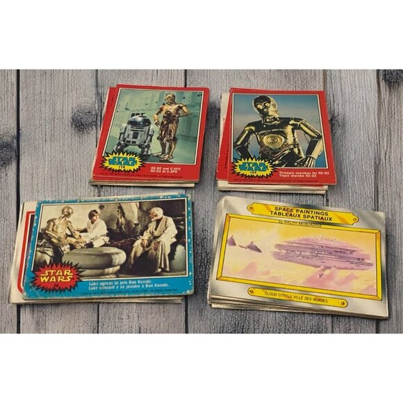 Vintage 1977 O-Pee-Chee Star Wars Trading Card Lot & 1980s - Picture 1 of 5